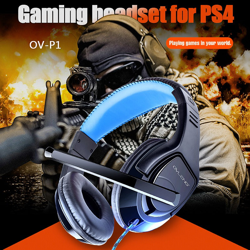 OVLENG OV-P1 Over-ear Computer Gaming Headset E-Sports 3.5mm Wired Headphone with Noise Reduction Microphone OVLENG OV-P1 Over-ear Computer Gaming Headset E-Sports 3.5mm Wired Headphone with Noise Reduction Microphone